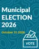 Municipal election sign
