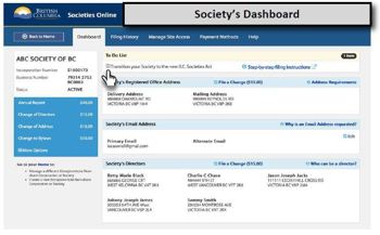 Societies Online Screenshot